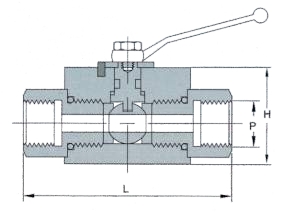Female Square-type ball valve
