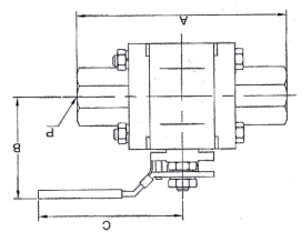 Socket welded wafer ball valve