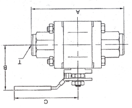Female wafer ball valve