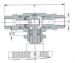 Female steam ball valve