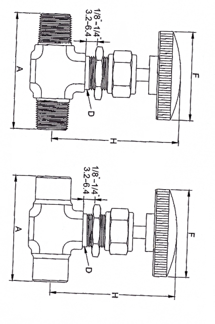 Male Straight Needle Valve