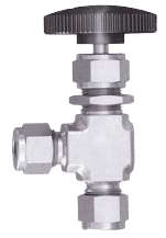 Angle-type Needle Valve with Ferrule