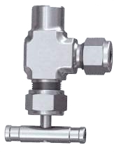 Female Angle-type Needle Valve with Ferrule